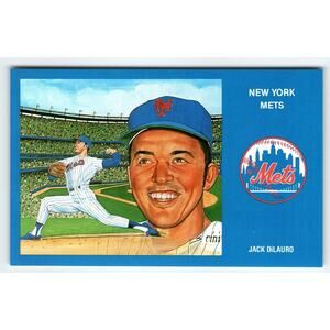 1969 NY Mets Baseball Postcard Susan Rini Jack Dilauro Unused Limited Edition